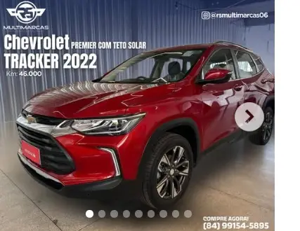 Carro Chevrolet Tracker 2022 Premier 1.2 Turbo (Flex) (Aut)