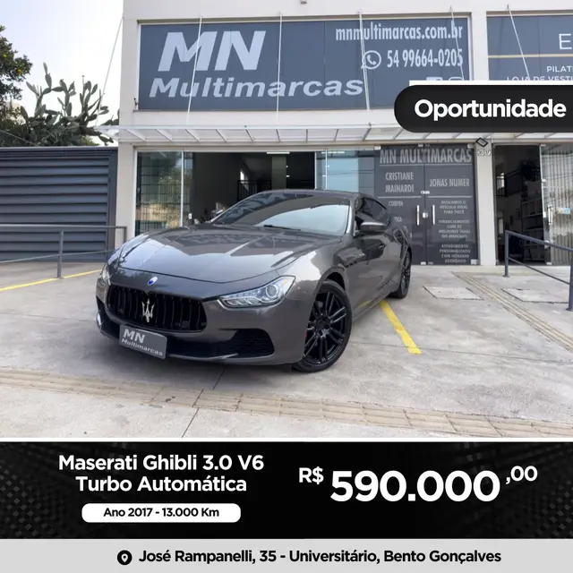 Carro Maserati Ghibli 2017 3.0 V6 Aut.