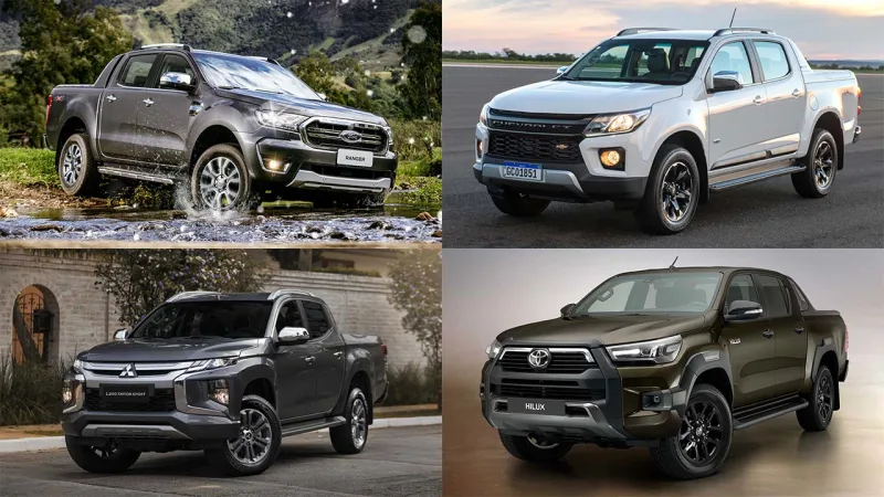 As picapes mais fortes do Brasil (já com as novas Amarok V6 e Hilux)