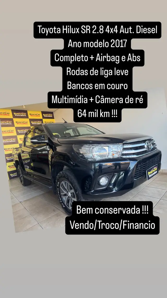 Carro Toyota Hilux Cabine Dupla 2017 Hilux 2.8 TDI SR CD 4x4 (Aut)