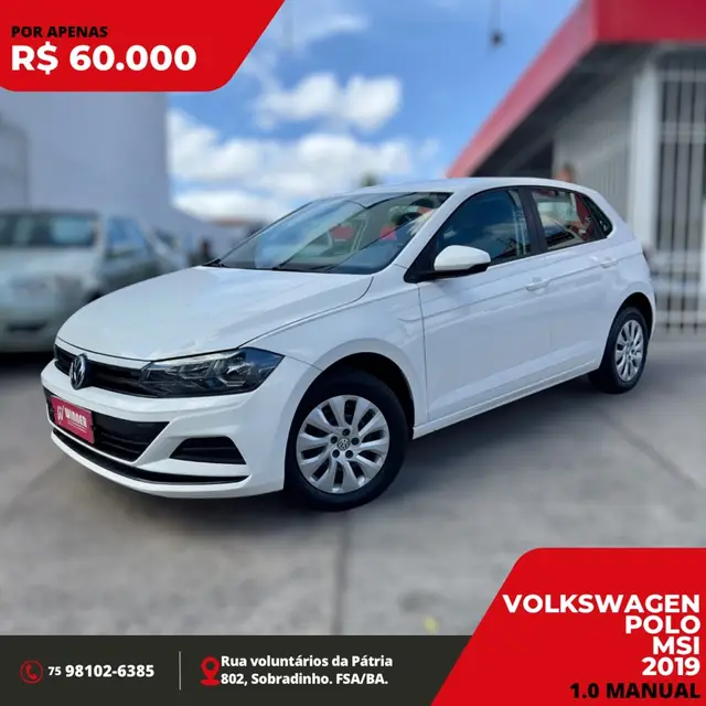 Carro Volkswagen Polo 2019 1.0 (Flex)