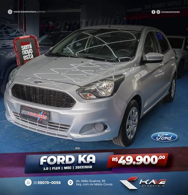 Carro Ford Ka 2018 1.0 SE Plus (Flex)