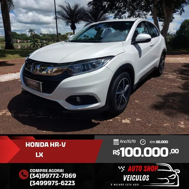 Carro Honda HR-V 2019 LX CVT 1.8 I-VTEC FlexOne