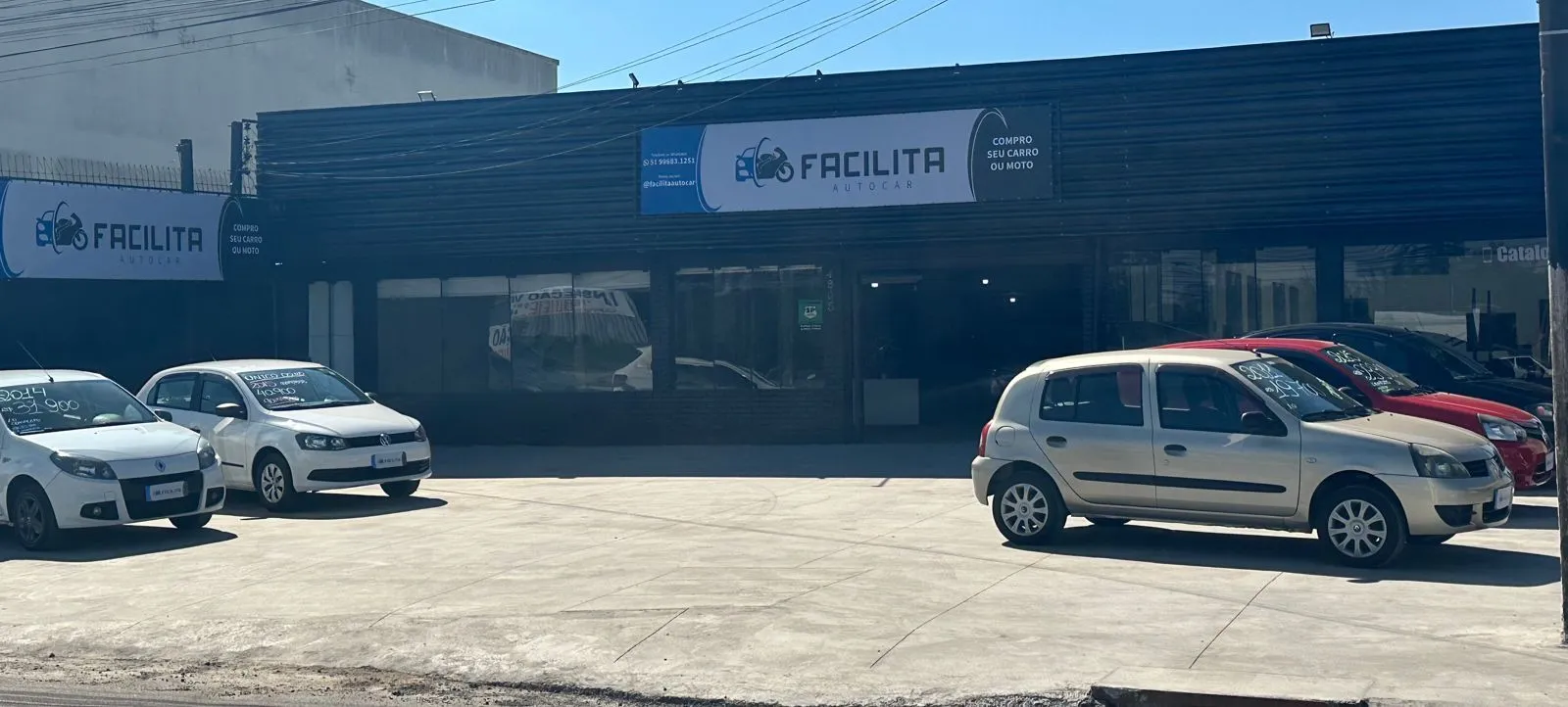 Fachada da loja Veículos à venda em FACILITA AUTOCAR - Gravataí - RS | Mobiauto