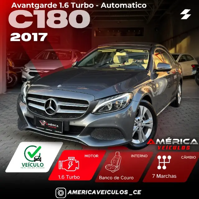 Carro Mercedes-Benz C 180  2017 1.6 CGI Gasolina (Aut)