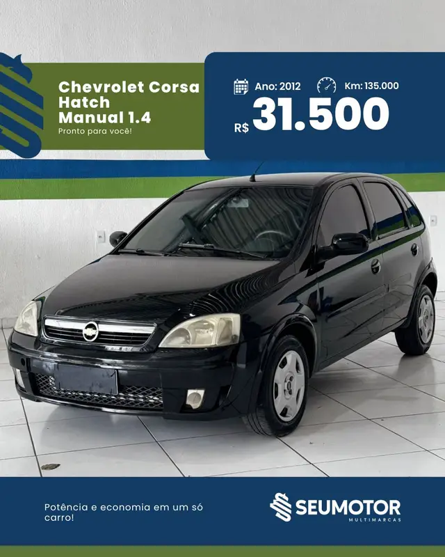 Carro Chevrolet Corsa Hatch 2012 Maxx 1.4 (Flex)