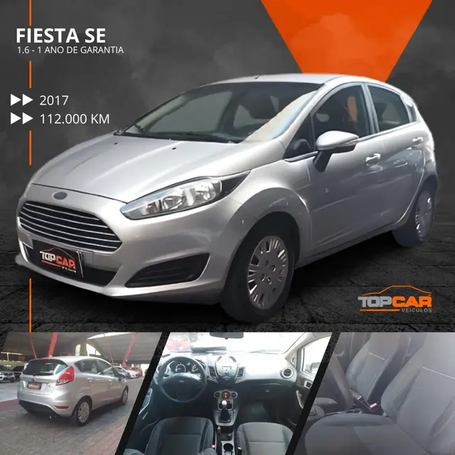 Carro Ford New Fiesta Hatch 2017 New Fiesta SE 1.6 16V
