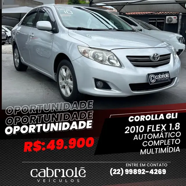 Carro Toyota Corolla 2010 Sedan GLi 1.8 16V (flex)