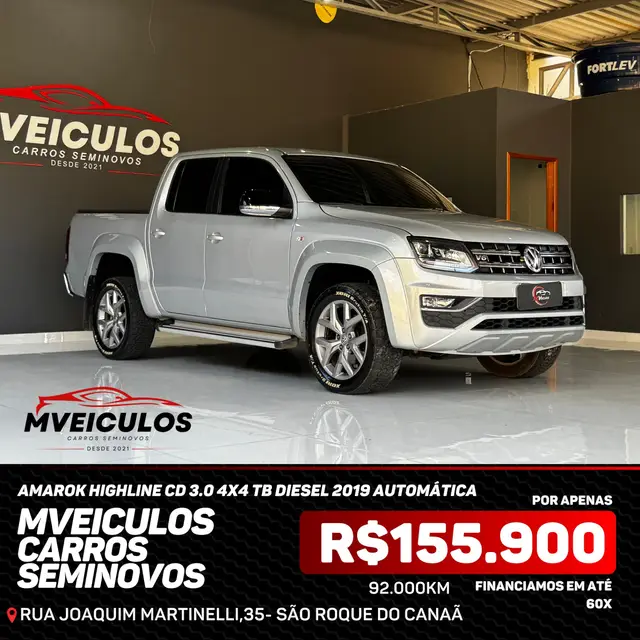 Carro Volkswagen Amarok 2019 3.0 CD 4x4 TDi Highline (Aut)