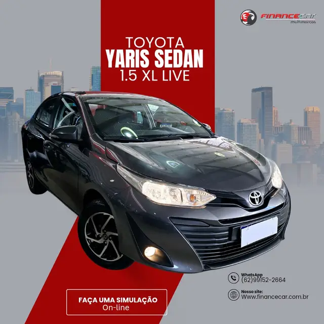 Carro Toyota Yaris Sedan 2021 1.5 XL Live (Flex)
