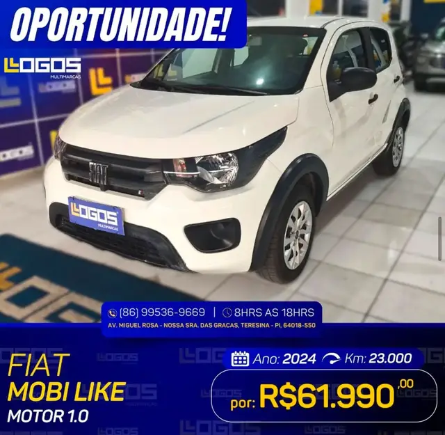 Carro Fiat Mobi 2024 Like 1.0
