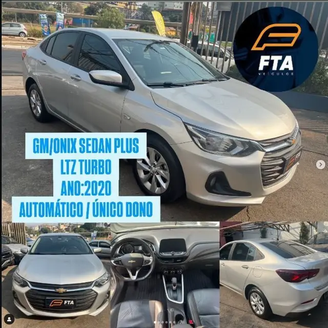Carro Chevrolet Onix Plus 2020 1.0 LTZ Turbo Flex (Aut)