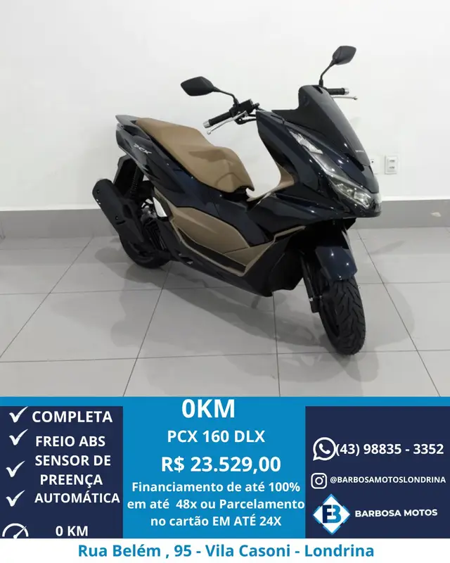 Carro Honda PCX 160 2025 ABS