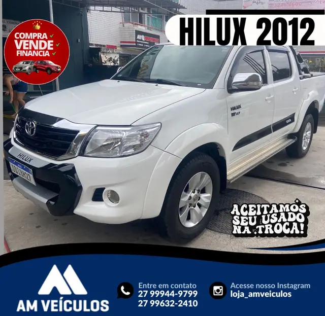 Carro Toyota Hilux Cabine Dupla 2012 Hilux 3.0 TDI 4x4 CD SRV