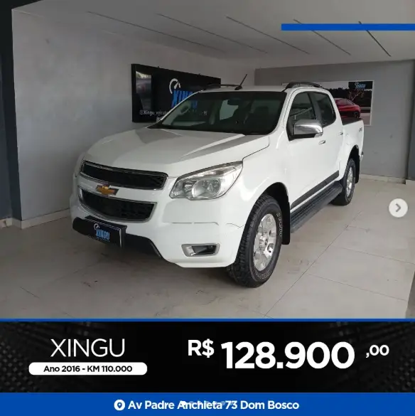 Carro Chevrolet S10 Cabine Dupla 2016 Pick-Up LTZ 2.5 Flex 4x4 CD