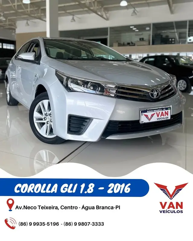 Carro Toyota Corolla 2016 1.8 GLi (Aut.)
