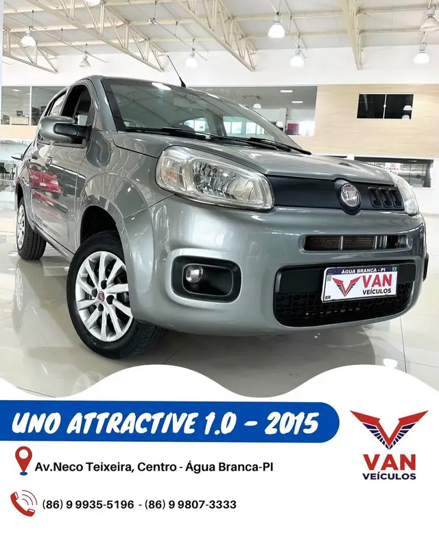 Carro Fiat Uno 2015 Attractive 1.0 8V (Flex) 4p