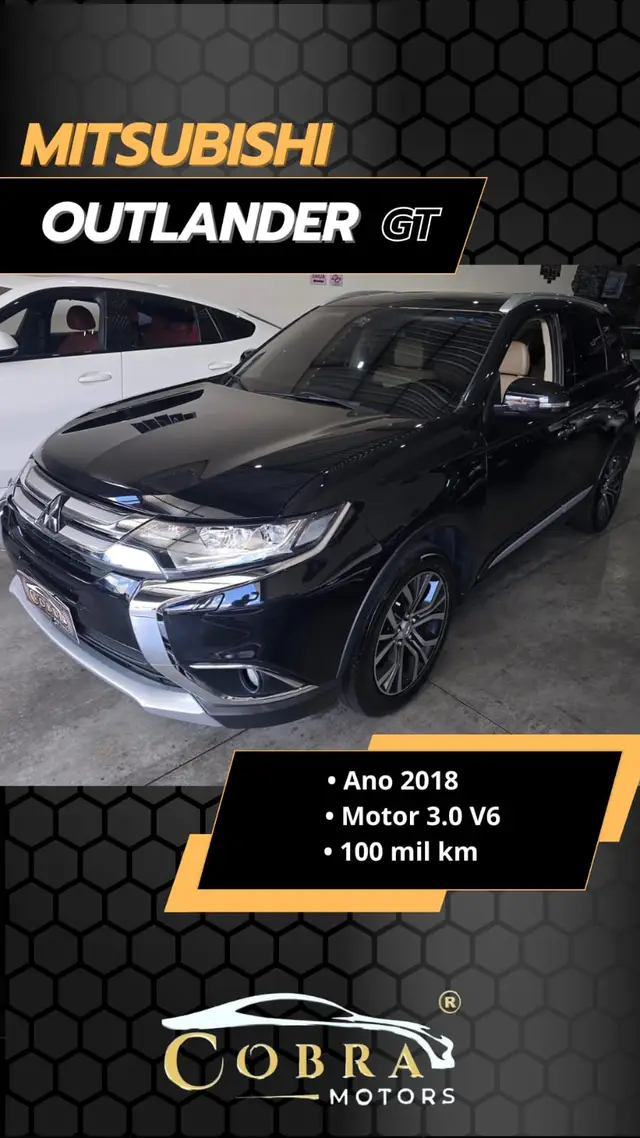 Carro Mitsubishi Outlander 2018 3.0 V6 GT Top 4WD