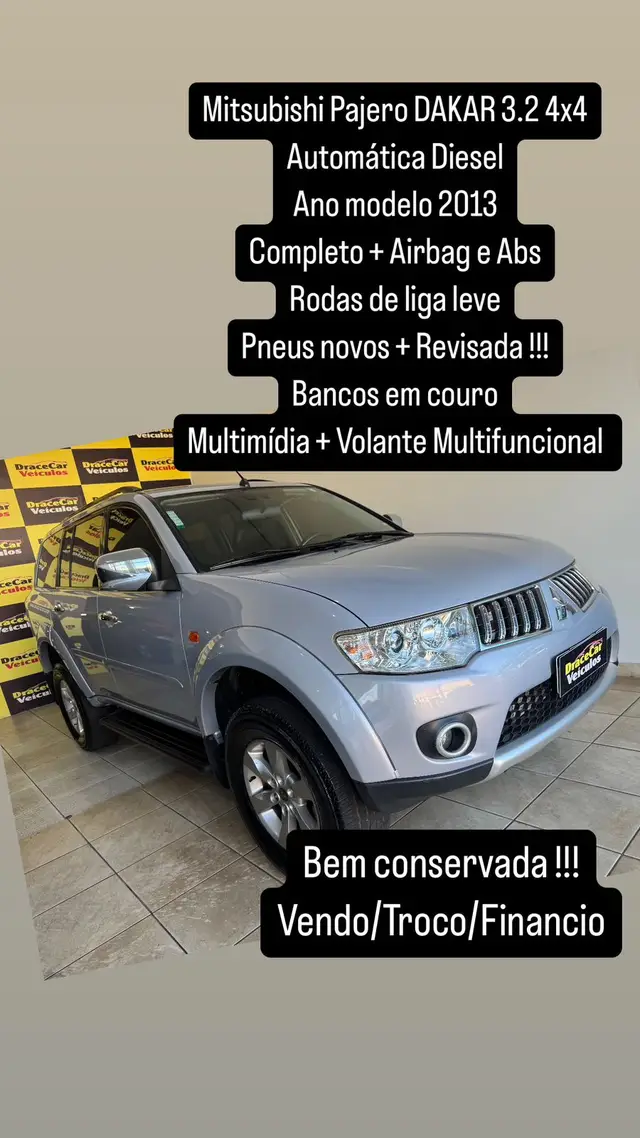 Carro Mitsubishi Pajero Dakar 2013 3.2 4WD (Aut)