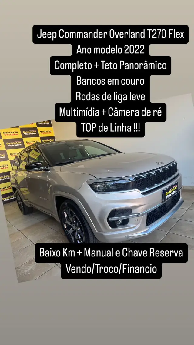 Carro Jeep Commander 2022 Overland T270 Flex (Aut)