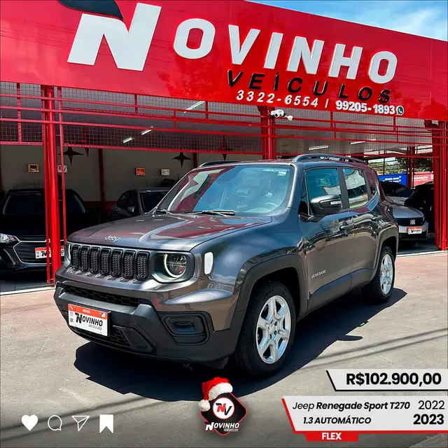 Carro Jeep Renegade 2023 Sport T270 1.3 Turbo 4x2
