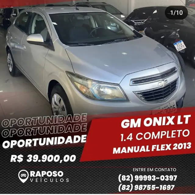 Carro Chevrolet Onix 2013 1.4 LT SPE/4