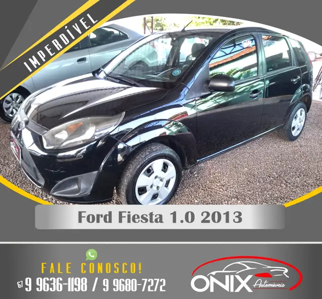 Carro Ford Fiesta Hatch 2013 Rocam 1.0 (Flex)