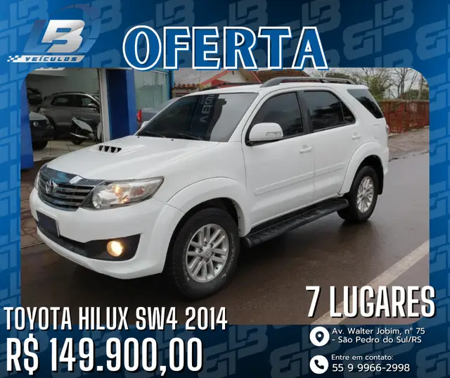 Carro Toyota Hilux SW4 2014 3.0 TDI 4x4 SRV 7L