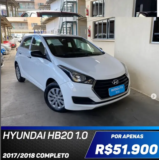 Carro Hyundai HB20 2018 1.0 Unique (Flex)