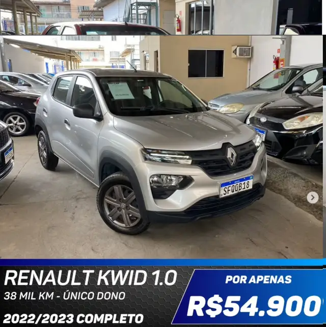 Carro Renault Kwid 2023 Zen 1.0 12v SCe (Flex)