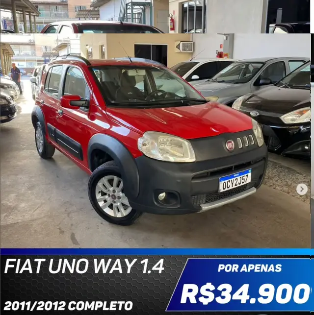 Carro Fiat Uno 2012 Way 1.4 8V (Flex) 4p