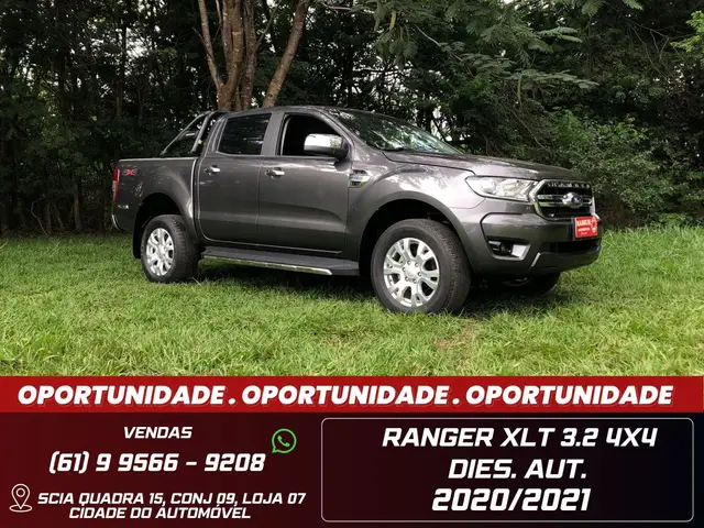 Carro Ford Ranger Cabine Dupla 2021 XLT 3.2 Turbodiesel 20V 4x4 (Aut)
