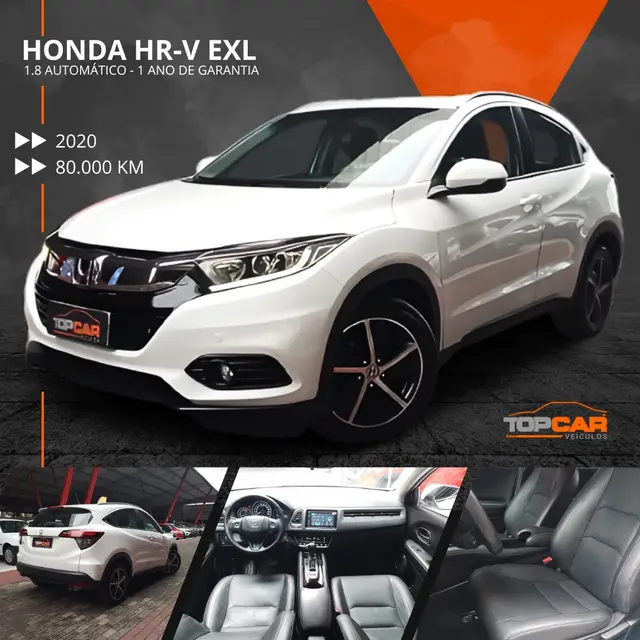 Carro Honda HR-V 2020 EXL CVT 1.8 I-VTEC FlexOne