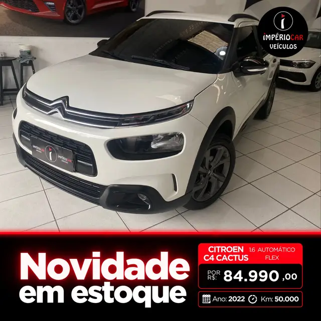 Carro Citroën C4 Cactus 2022 1.6 Feel (Aut) (Flex)