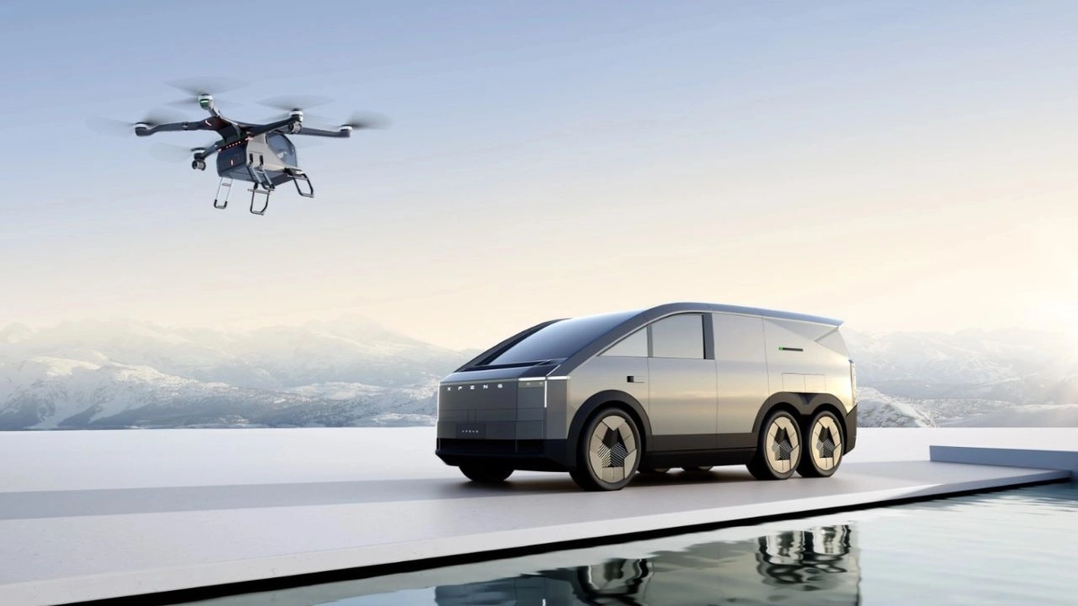 Novíssimo Land Aircraft Carrier (LAC), da Xpeng AeroHT, combina picape 6x6 e módulo aéreo com dois lugares e 35 minutos de autonomia de voo