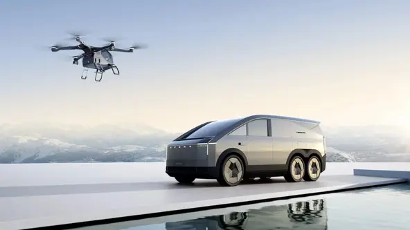Novíssimo Land Aircraft Carrier (LAC), da Xpeng AeroHT, combina picape 6x6 e módulo aéreo com dois lugares e 35 minutos de autonomia de voo