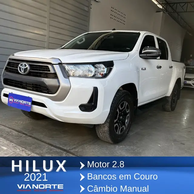 Carro Toyota Hilux Cabine Dupla 2021 STD Power Pack 2.8 TDI CD 4x4