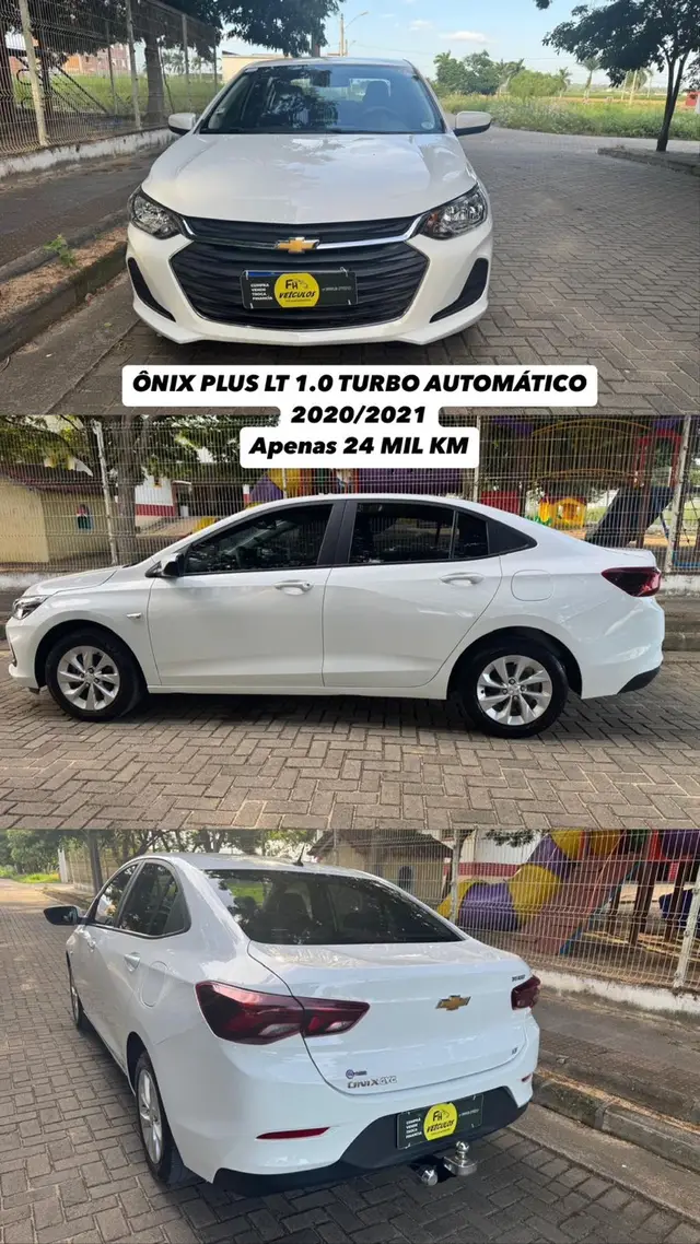 Carro Chevrolet Onix Plus 2021 1.0 LT Turbo (Flex) (Aut)