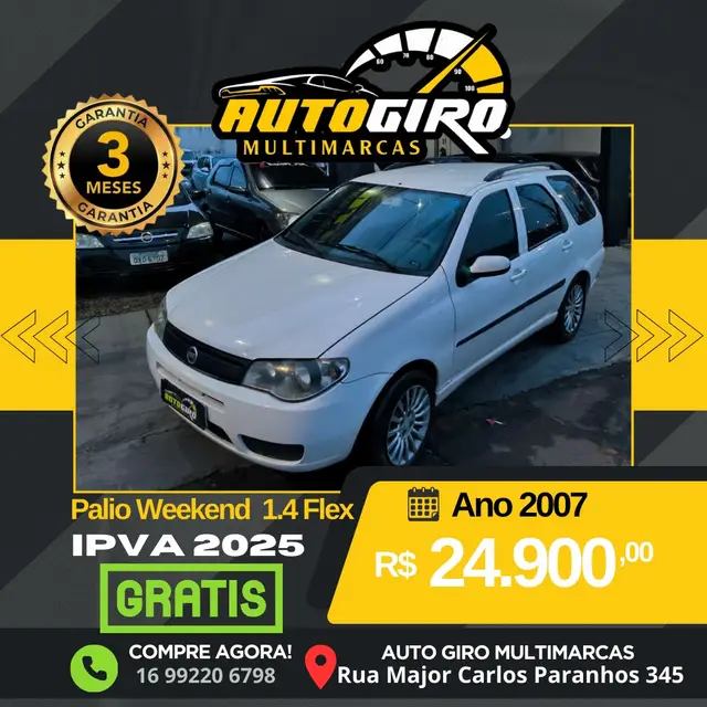 Carro Fiat Palio Weekend 2005 HLX 1.8 8V (Flex)