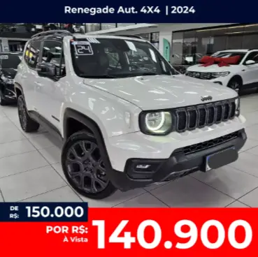 Carro Jeep Renegade 2024 Série S T270 1.3 Turbo 4x4