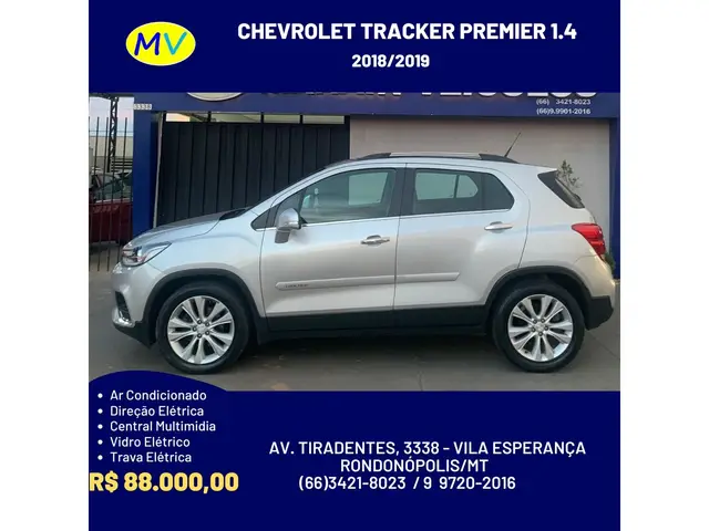 Carro Chevrolet Tracker 2019 Premier 1.4 Turbo (Aut) (Flex)