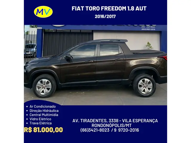 Carro Fiat Toro 2017 Freedom 1.8 AT6 4x2 (Flex)