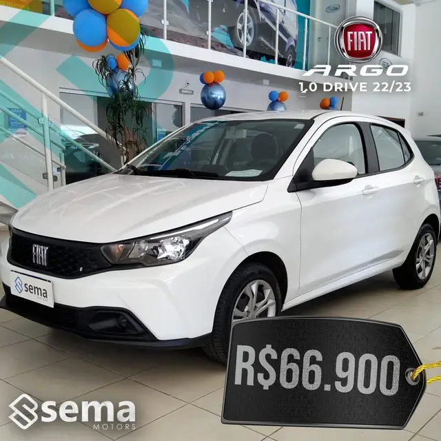 Carro Fiat Argo 2023 Drive 1.0 (Flex)