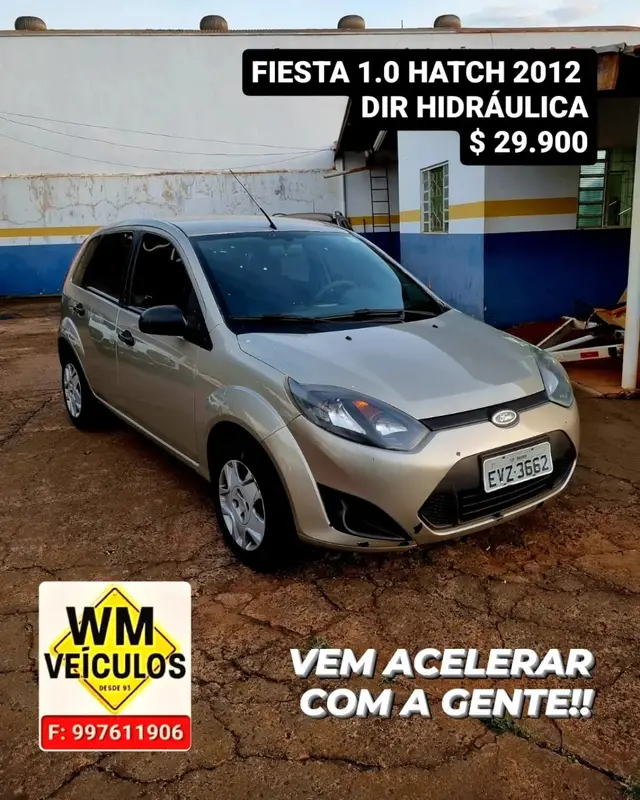 Carro Ford Fiesta Hatch 2012 1.0 (Flex)