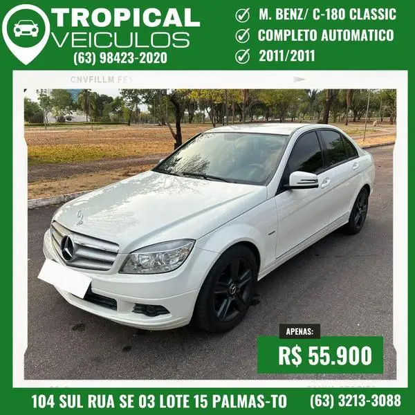 Carro Mercedes-Benz C 180  2011 CGI Kompressor Classic 1.6 16V Aut.