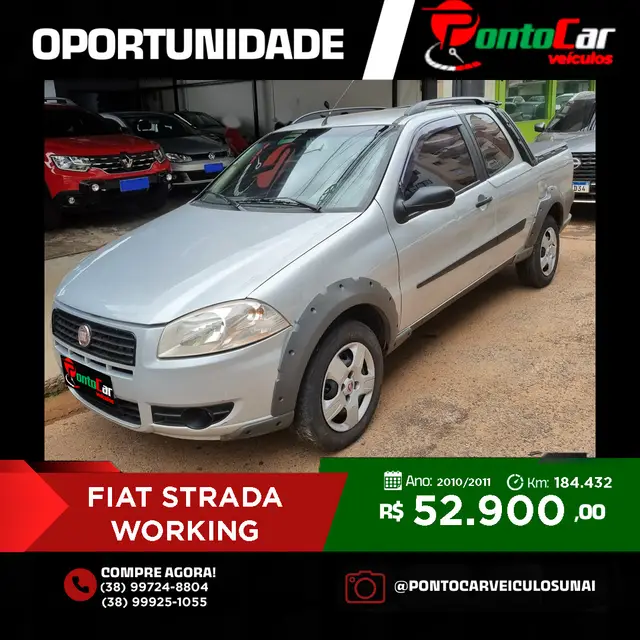 Carro Fiat Strada 2011 Working 1.4 (Flex) (Cabine Dupla)