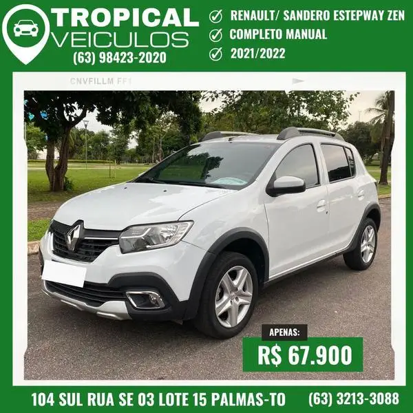 Carro Renault Sandero 2022 Zen 1.6 16V SCe (Flex)