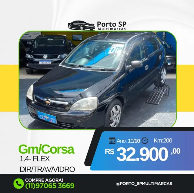 Carro Chevrolet Corsa Hatch 2010 Maxx 1.4 (Flex)