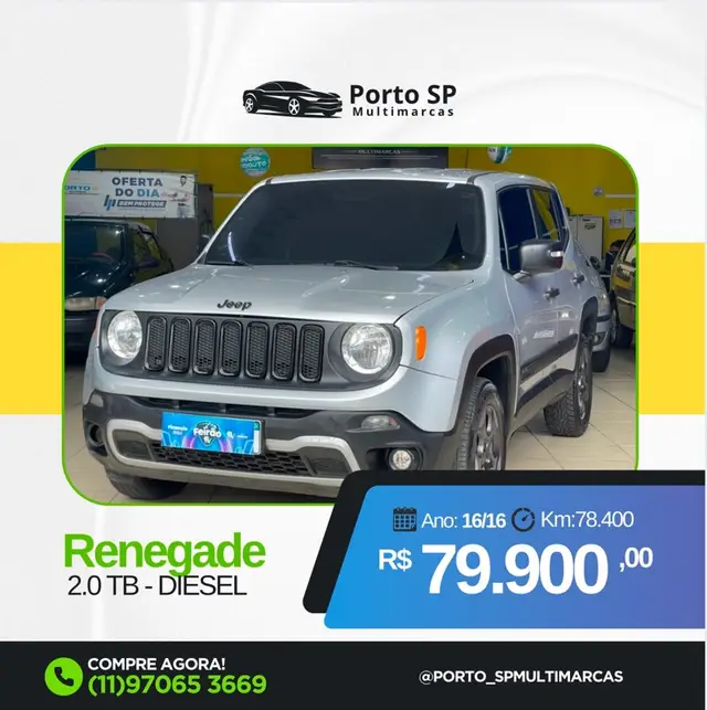 Carro Jeep Renegade 2016 Sport 2.0 TDI 4x4 (Aut)