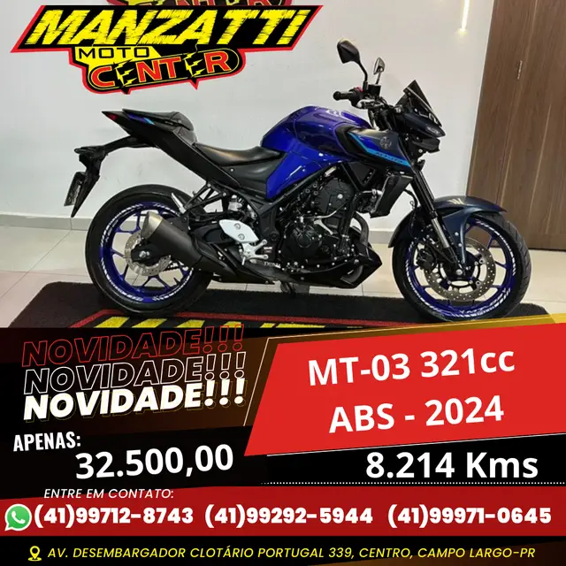 Carro Yamaha MT-03 2024 ABS